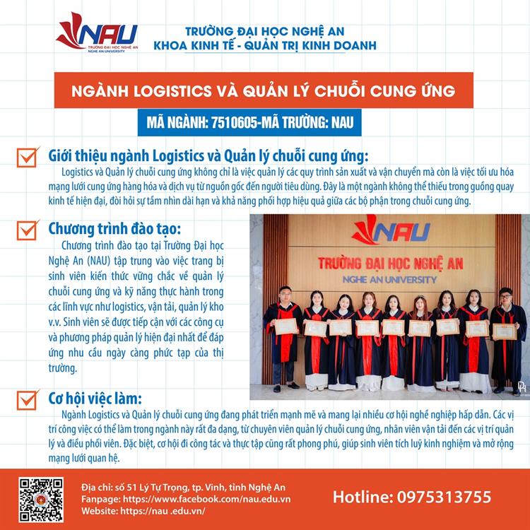 MỞ CỬA CƠ HỘI NGHỀ NGHIỆP TOÀN CẦU VỚI NGÀNH LOGISTICS VÀ QUẢN LÝ CHUỖI CUNG ỨNG