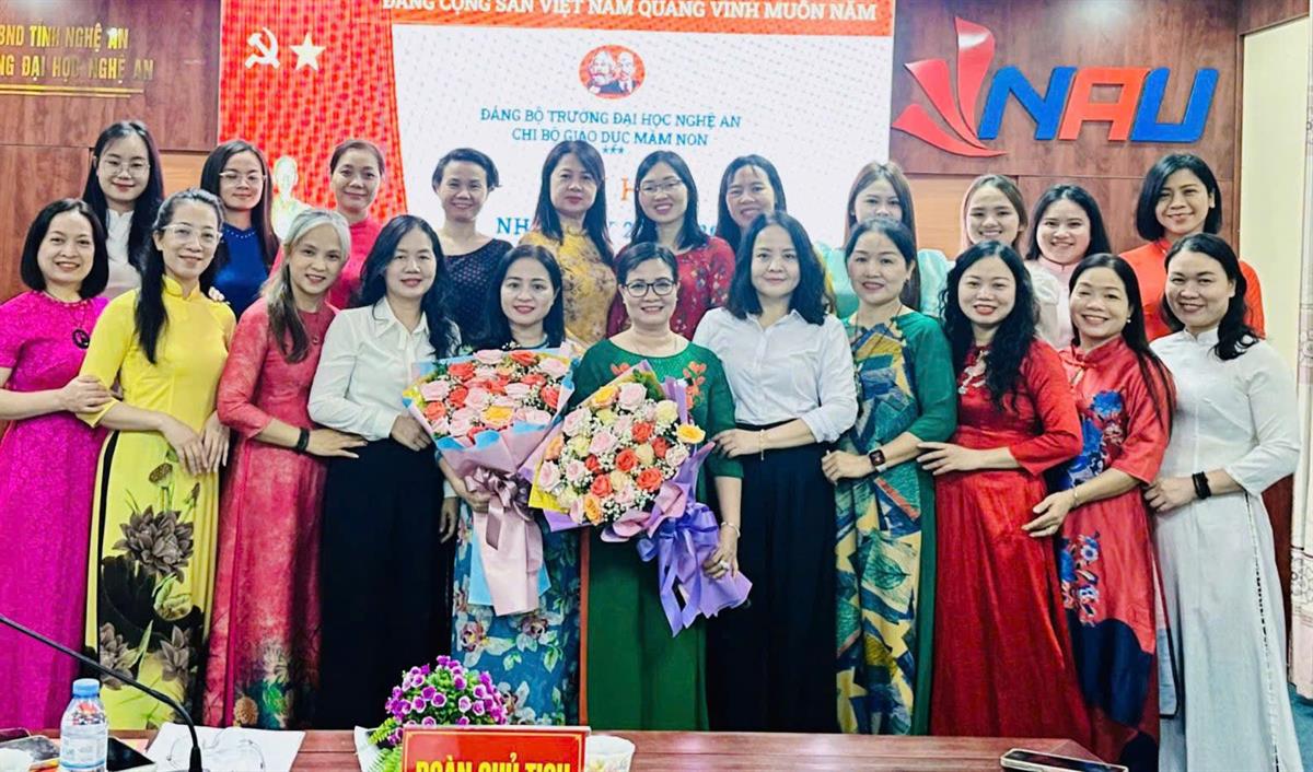 Đại hội chi bộ giáo dục Mầm non – Nền tảng vững chắc cho chặng đường mới tại trường Đại học Nghệ An