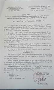 Quyết định V/v mở lớp Bồi dưỡng thường xuyên nâng cao năng lực nghề nghiệp cho gv trường MN