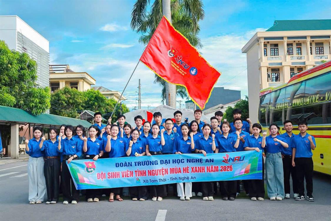 Tuổi trẻ Trường Đại học Nghệ An chung tay vì cộng đồng tại Bản Can, xã Tam Thái
